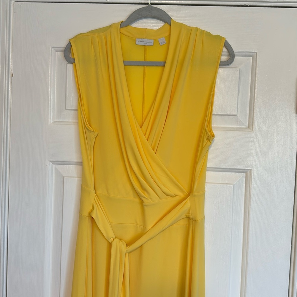 New York & Company Yellow Maxi Dress